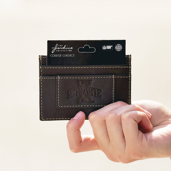 I-State Brown Leather Card Holder Wallet (4"x2.75")